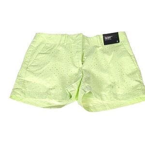 The New York & Co green Gramercy chino shorts size 2